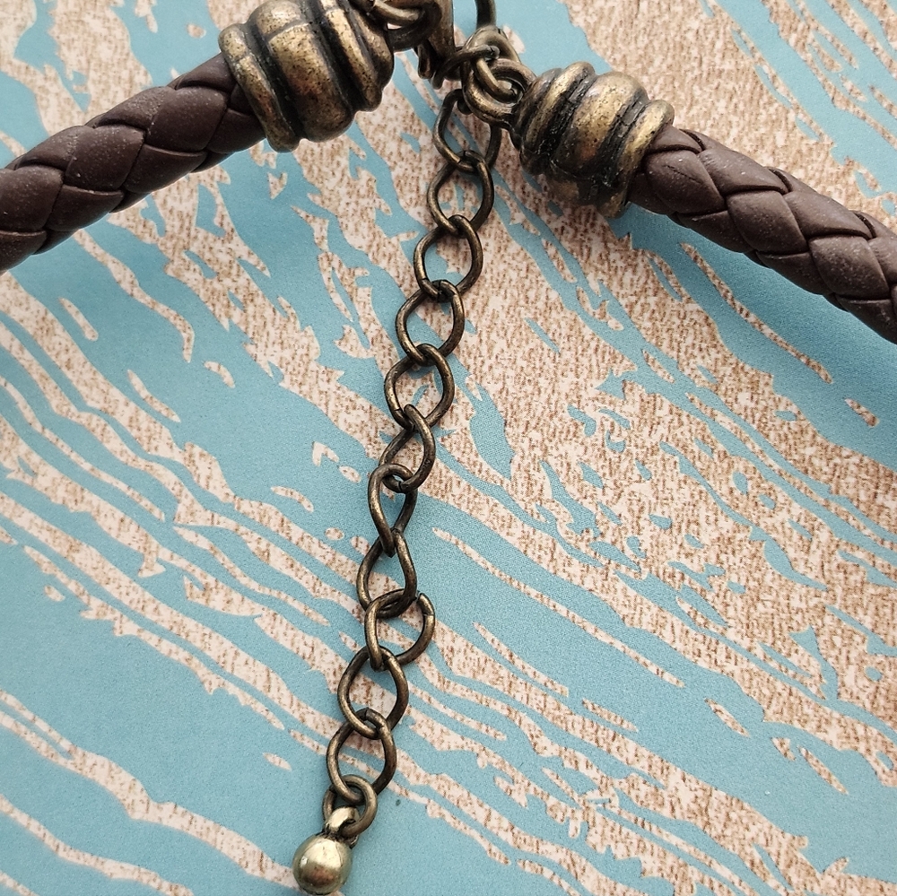 Abalone Shell Chunky Necklace Statement - image 8